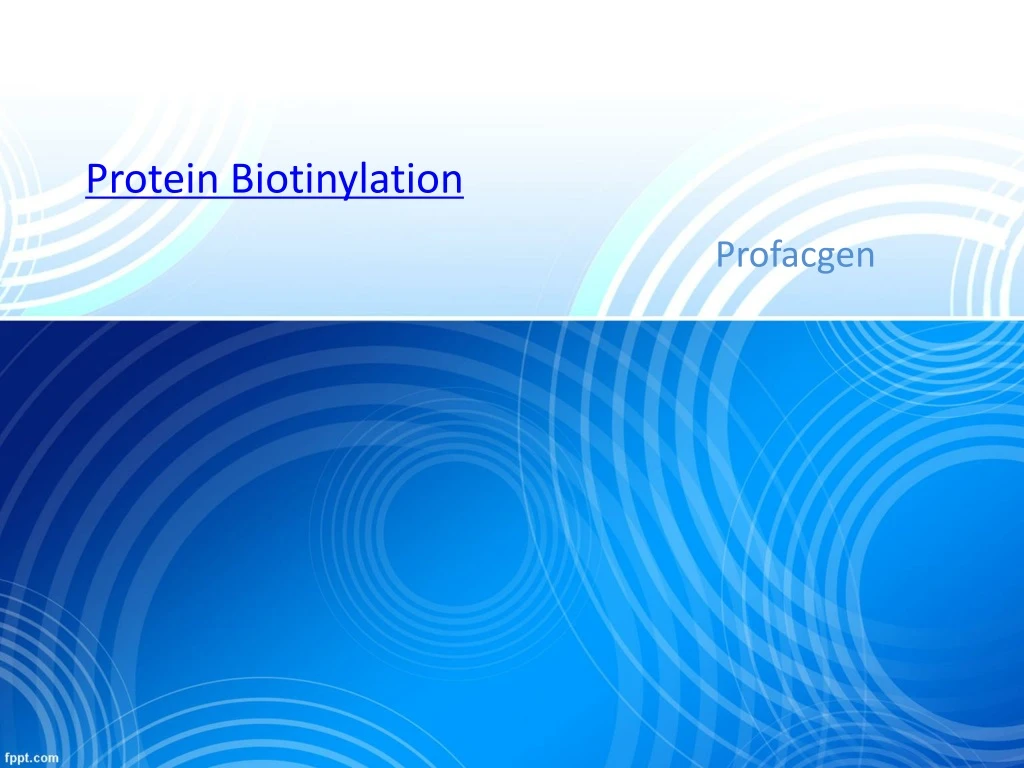 protein biotinylation