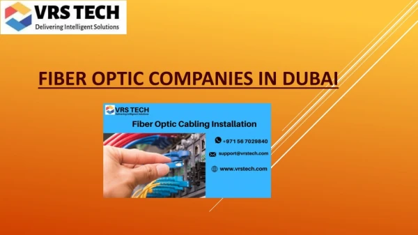 Fiber optic companies in Dubai | Fiber optic cabling Dubai