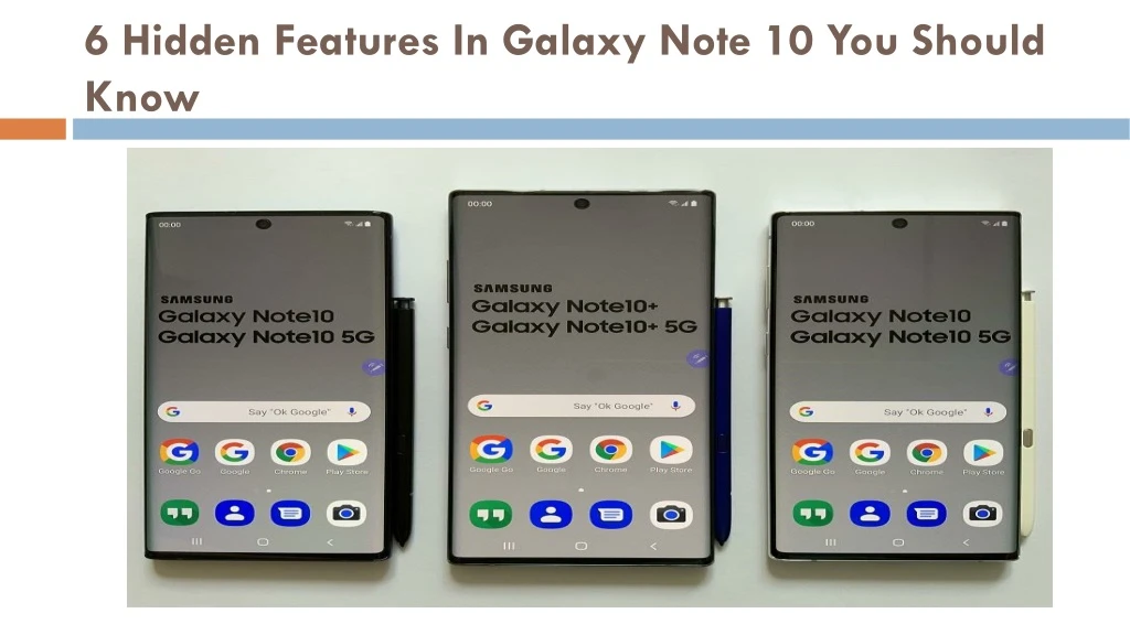6 hidden features in galaxy note 10 you should