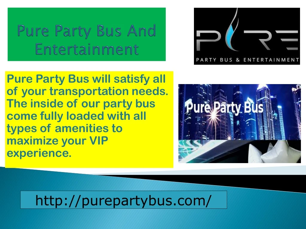 pure party bus and entertainment