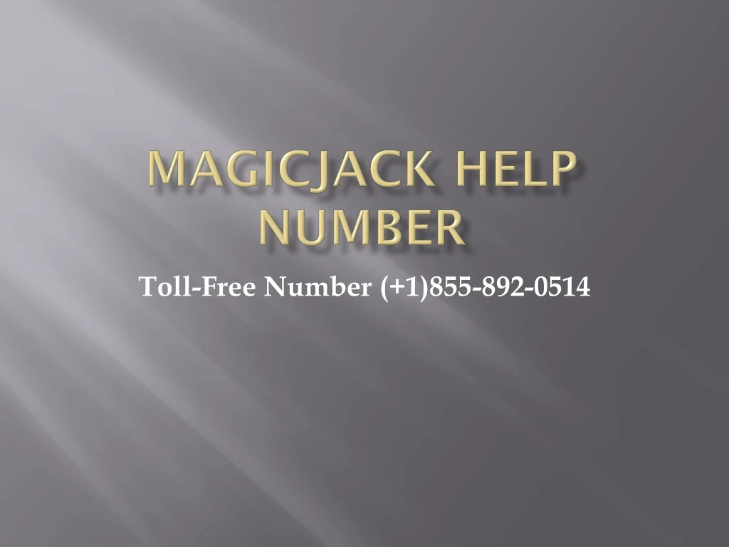 magicjack help number