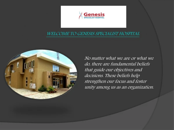 Brain And Spine Specialist Nigeria-Genesis Hospital