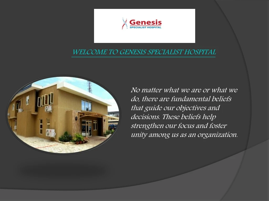 welcome to genesis specialist hospital