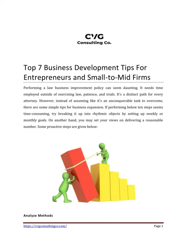 Top 7 Business Development Tips For Entrepreneurs And Small-to-Mid Firms