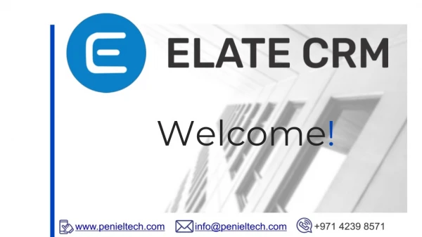 Best CRM Software for Small Business - Elate CRM - Penieltech