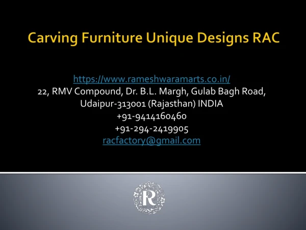 Carving Furniture Unique Designs RAC