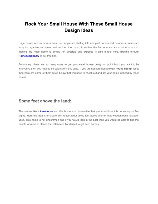 Rock Your Small House With These Small House Design Ideas