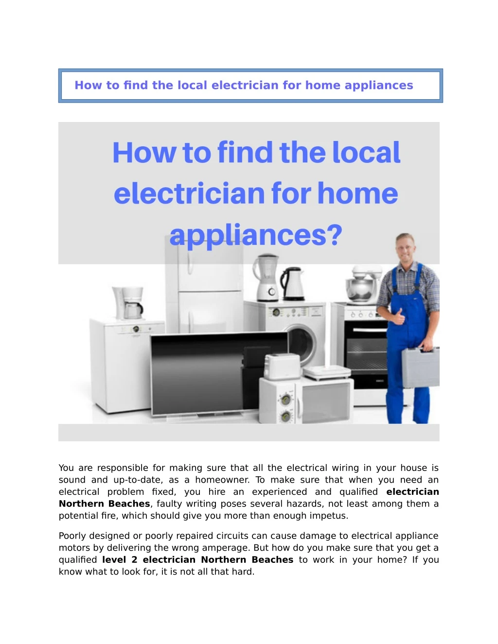 how to find the local electrician for home