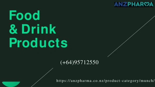 Premium quality food & drink products buy online - anzpharma