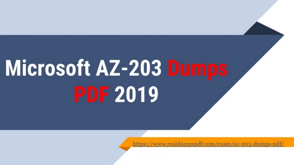 Test Your Skills By Using AZ-203 Dumps pdf