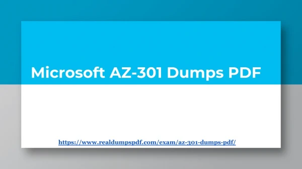 Reliable And Genuine Microsoft AZ-301 Dumps pdf -2019