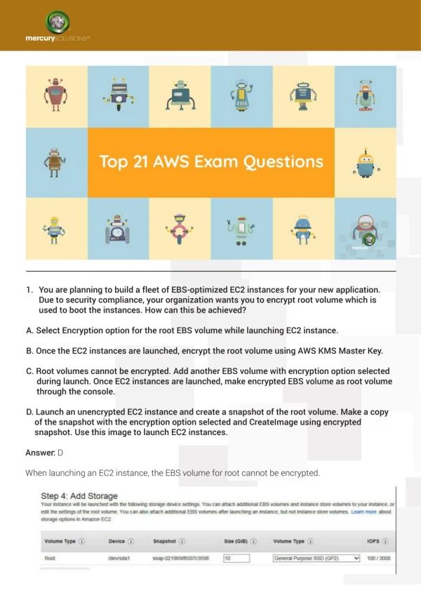 Top 21 Question and Answer Ask in interview after AWS Certification