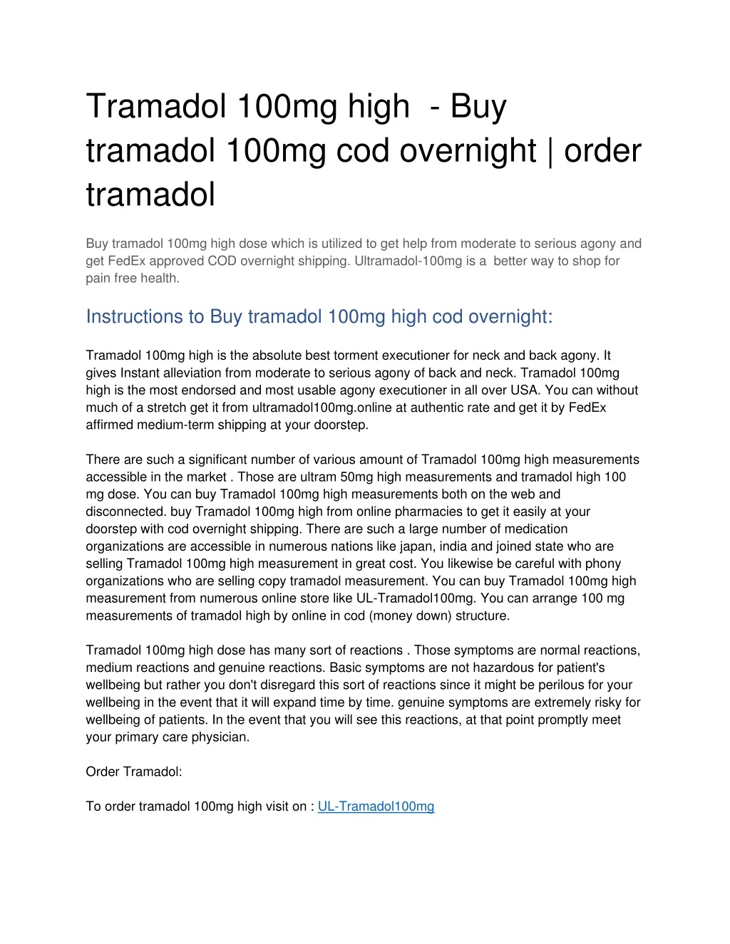 tramadol 100mg high buy tramadol 100mg