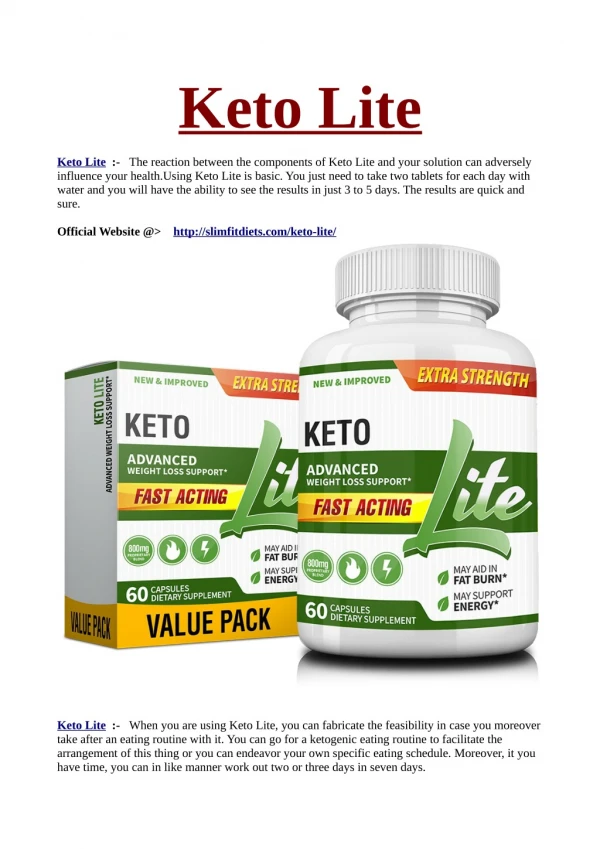 Reasons To Love The New Keto Lite