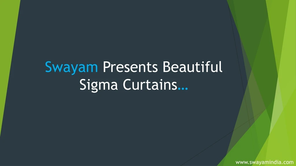 swayam presents beautiful sigma curtains