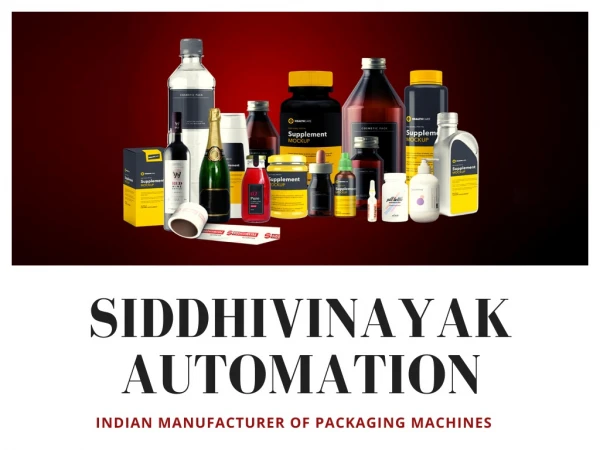 Siddhivinayak Automation - Indian Manufacturer of Packaging Machines