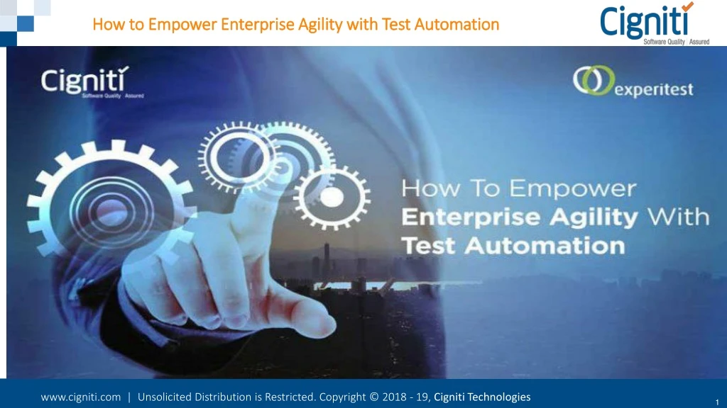 how to empower enterprise agility with test