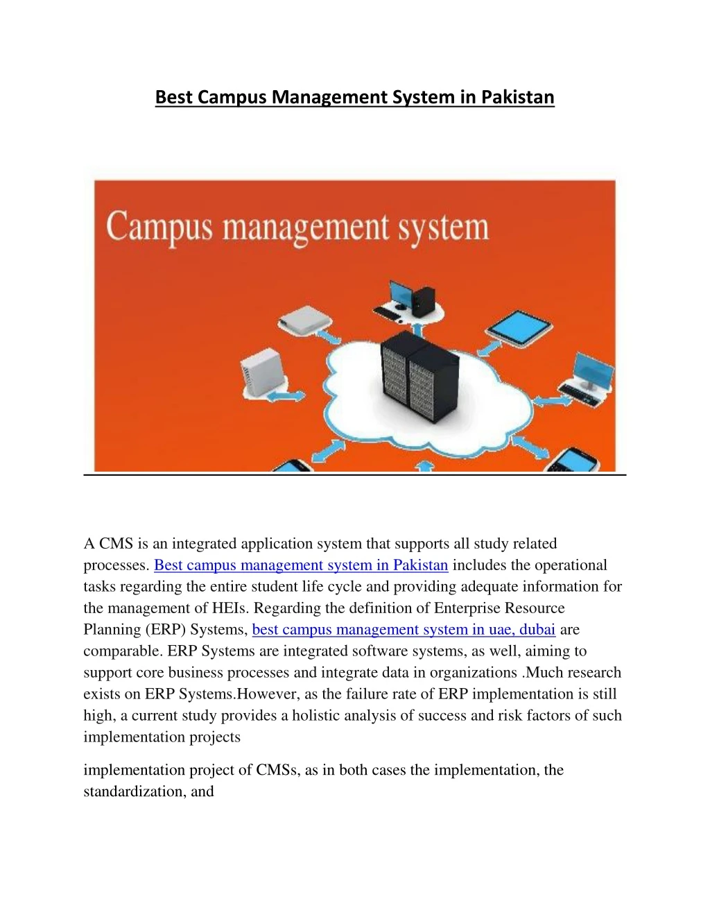 best campus management system in pakistan