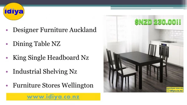 Dining Table NZ, Designer Furniture Auckland - Idiya.co.nz