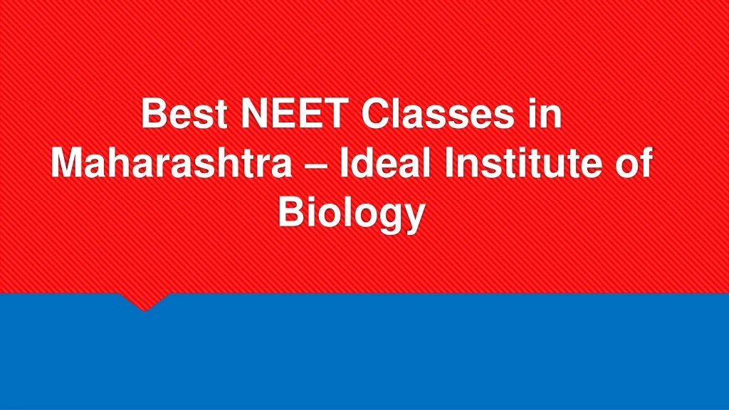 best neet classes in maharashtra ideal institute of biology