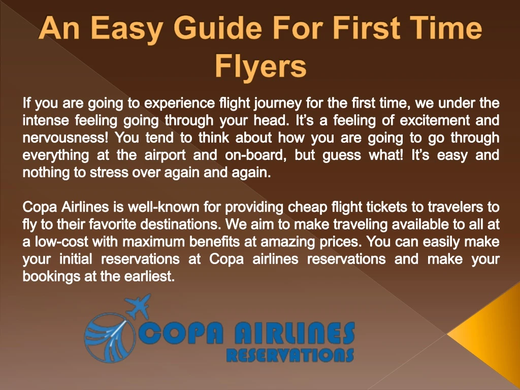 an easy guide for first time flyers