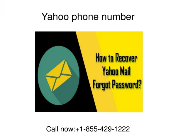 How to Recover Forget Yahoo Password 1-855-429-1222