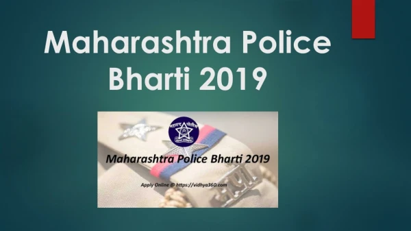 Maharashtra Police Bharti 2019, Maha Police 3450 Constable Jobs