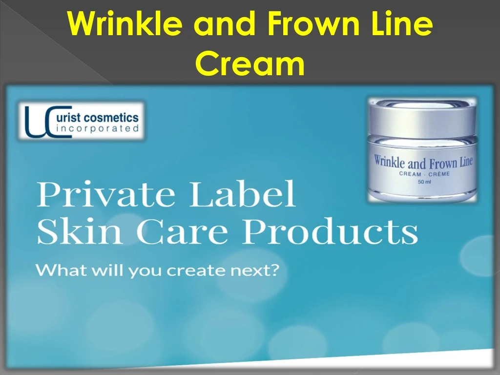 wrinkle and frown line cream