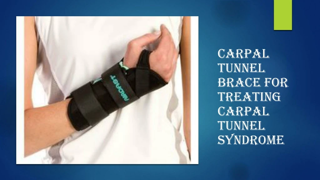 carpal tunnel brace for treating carpal tunnel
