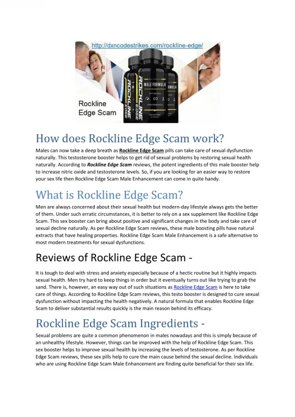 Rockline Edge Scam