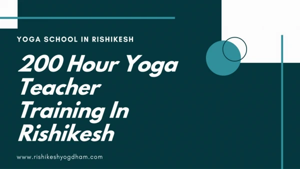 200 Hour Yoga Teacher Training In Rishikesh | 200 Hour Yoga Teacher Training In India