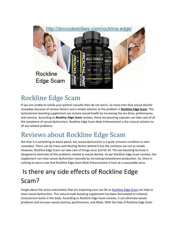 Rockline Edge Scam