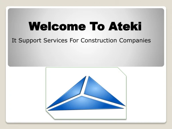 It Support Services For Construction Companies