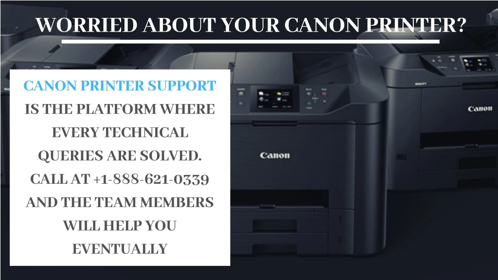 worried about your canon printer