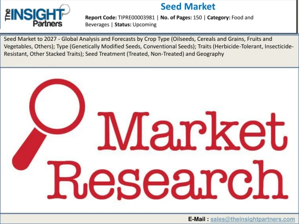 Seed Market: Overview, Size, Status and Forecast Report from (2019-2027)