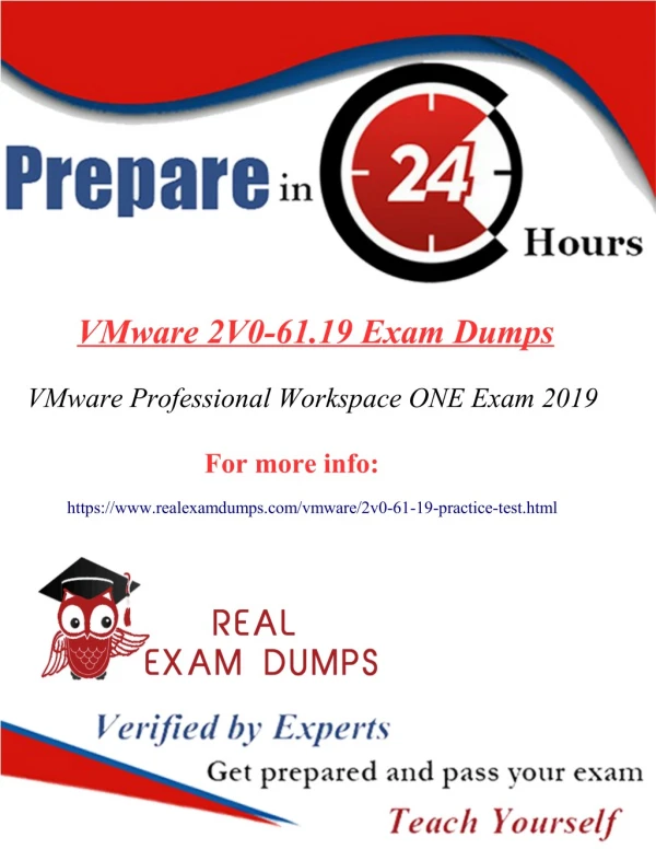 Prepare 2V0-61.19 Question Answers - VMware 2V0-61.19 Exam Dumps - RealExamDumps.com.