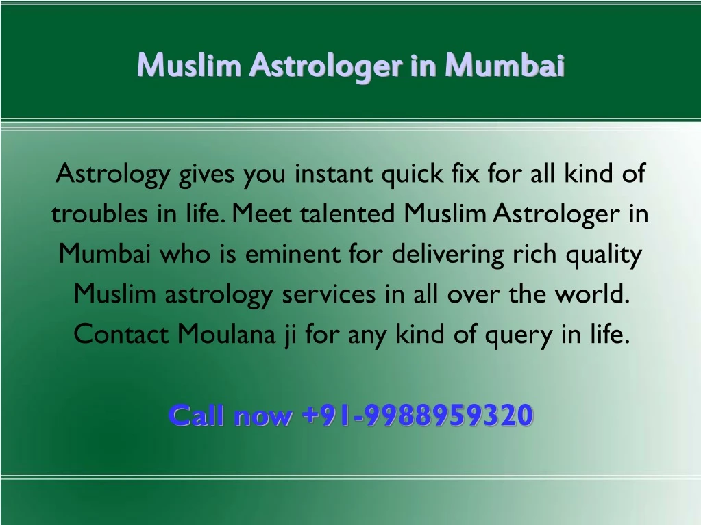 muslim astrologer in mumbai