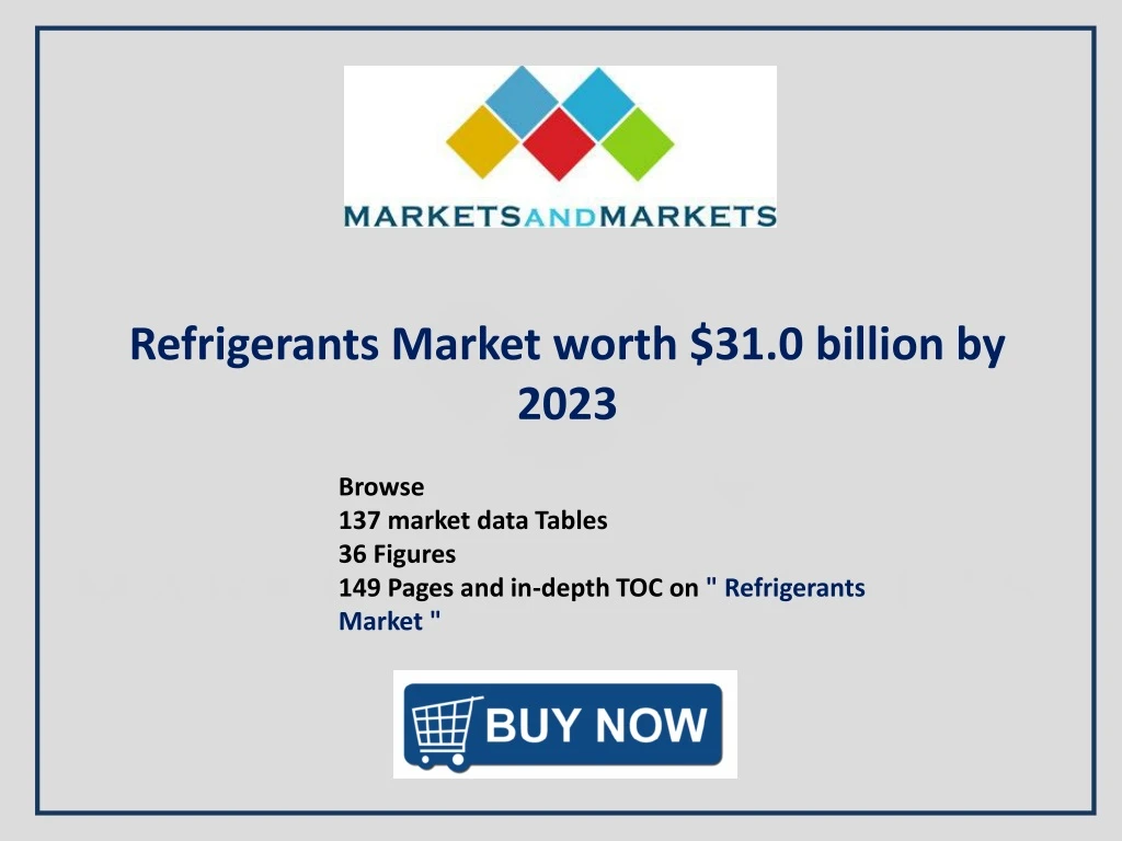 refrigerants market worth 31 0 billion by 2023