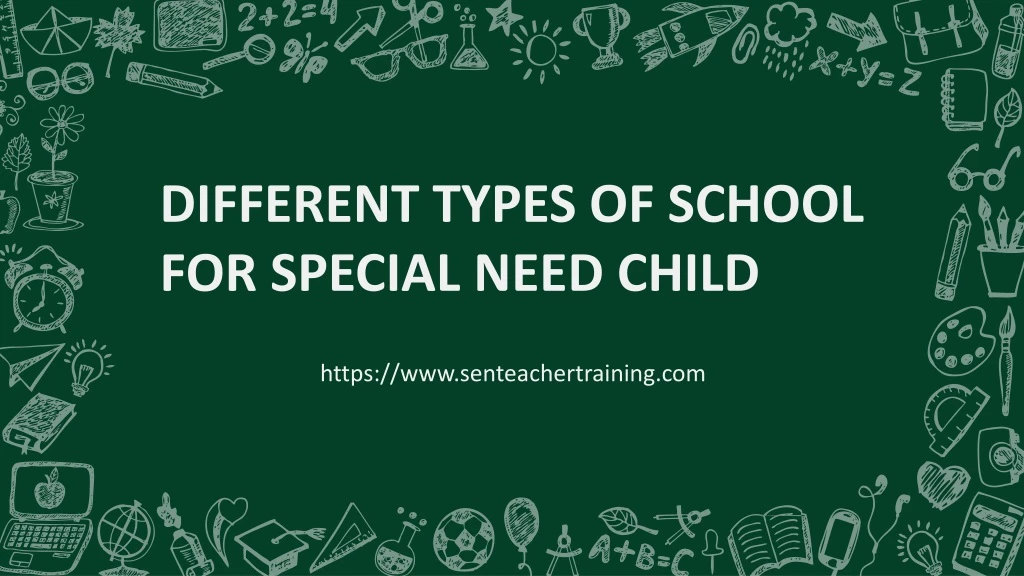 different types of school for special need child