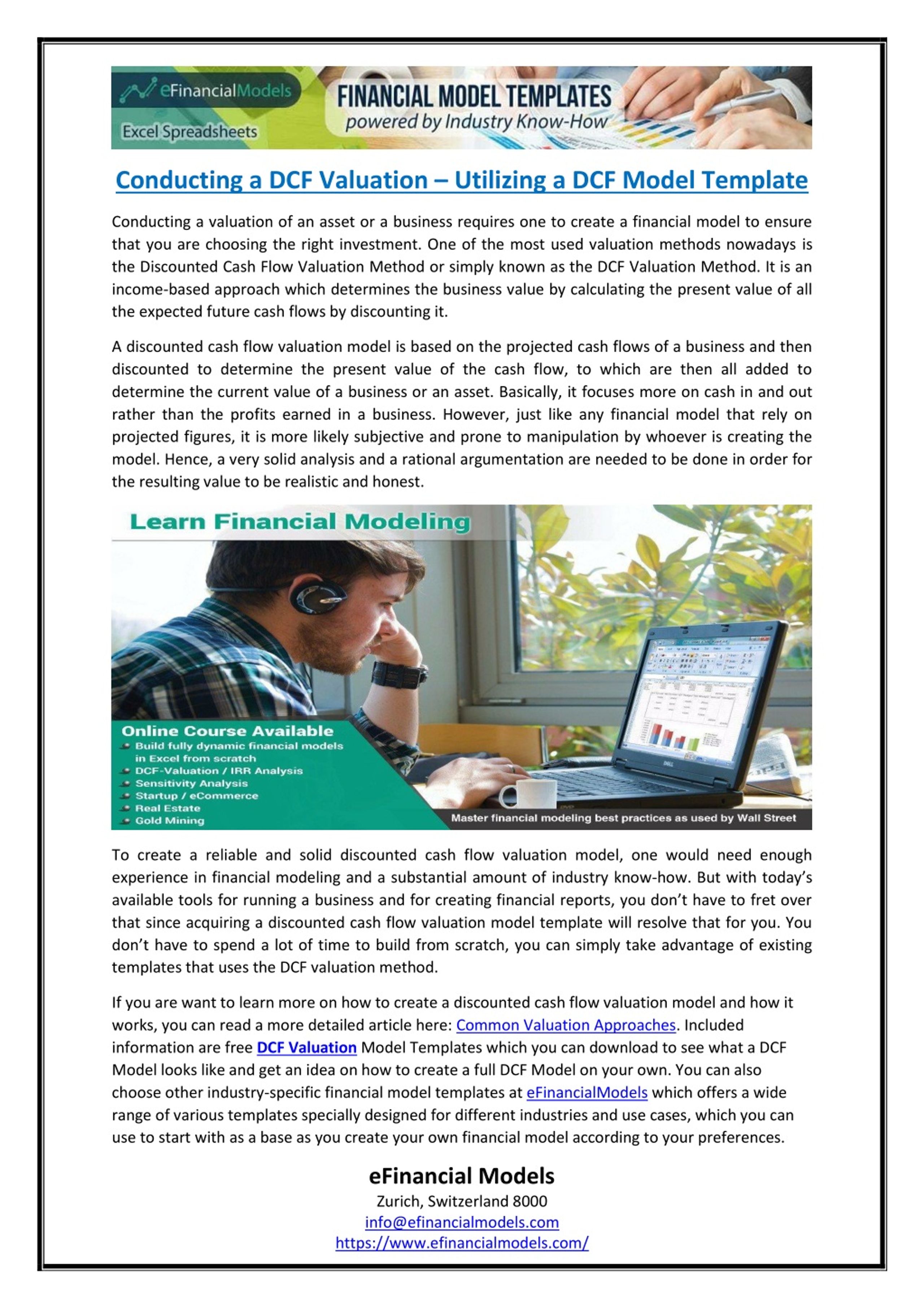 PPT - Conducting a DCF Valuation – Utilizing a DCF Model Template ...