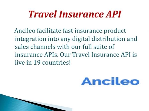 Travel Insurance API