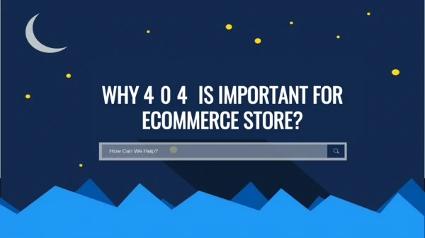 Why 404 Is Important For eCommerce Store?