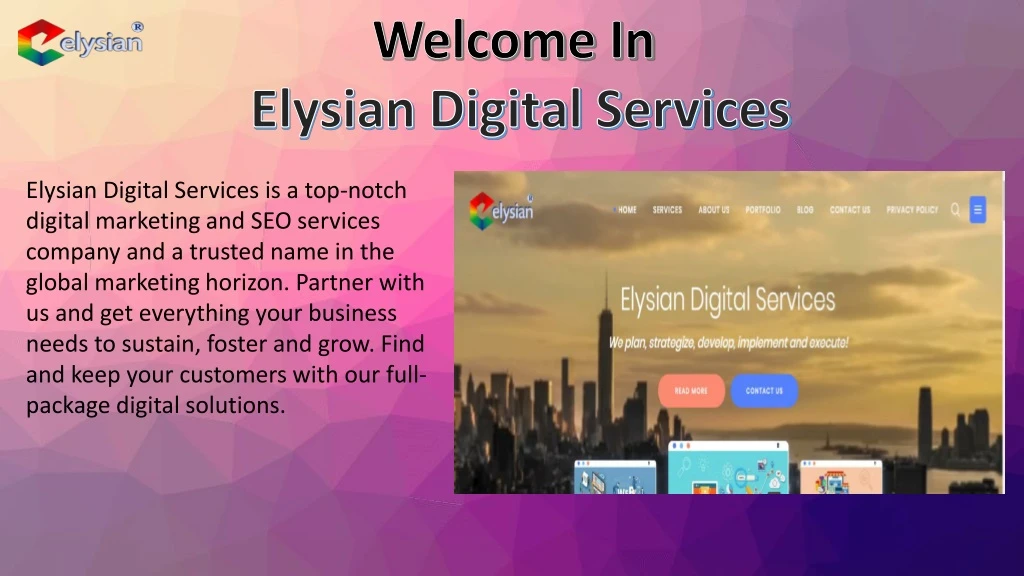 welcome in elysian digital services
