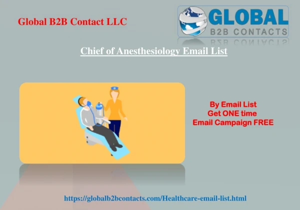 Chief of Anesthesiology Email List