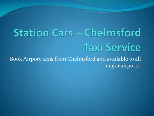 Taxis in Chelmsford