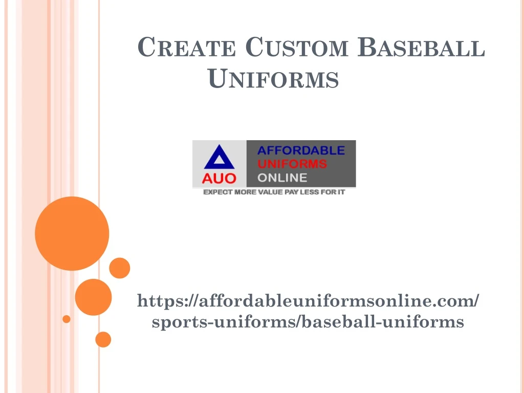 create custom baseball uniforms