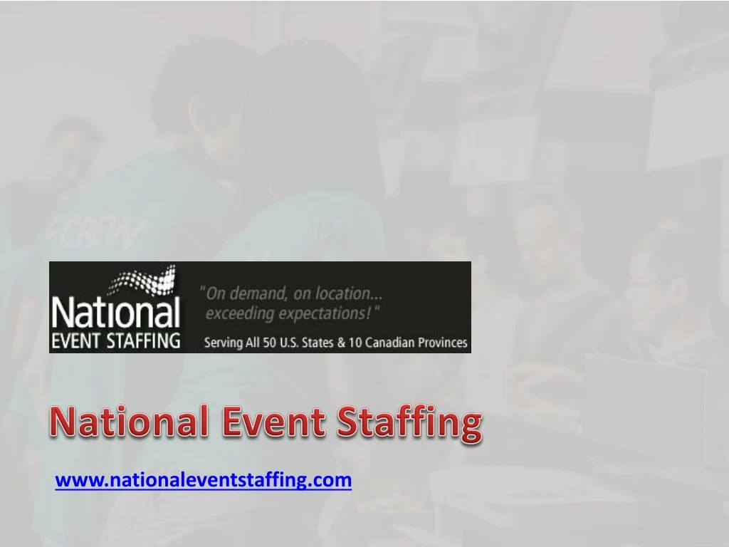 national event staffing