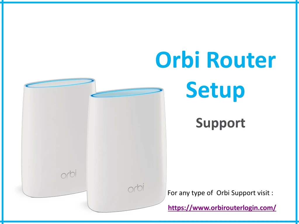 orbi router setup