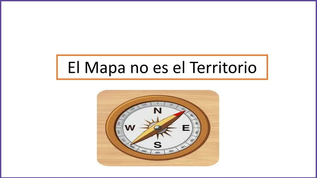 el mapa no es el territorio