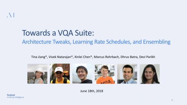 Towards a VQA Suite: Architecture Tweaks, Learning Rate Schedules, and Ensembling